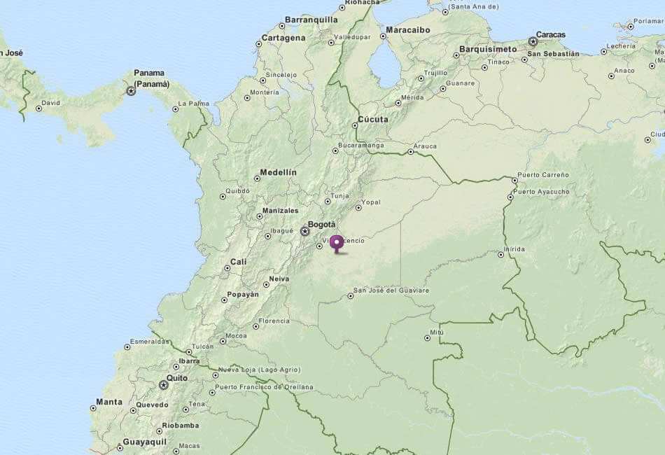 Maps von kolumbien